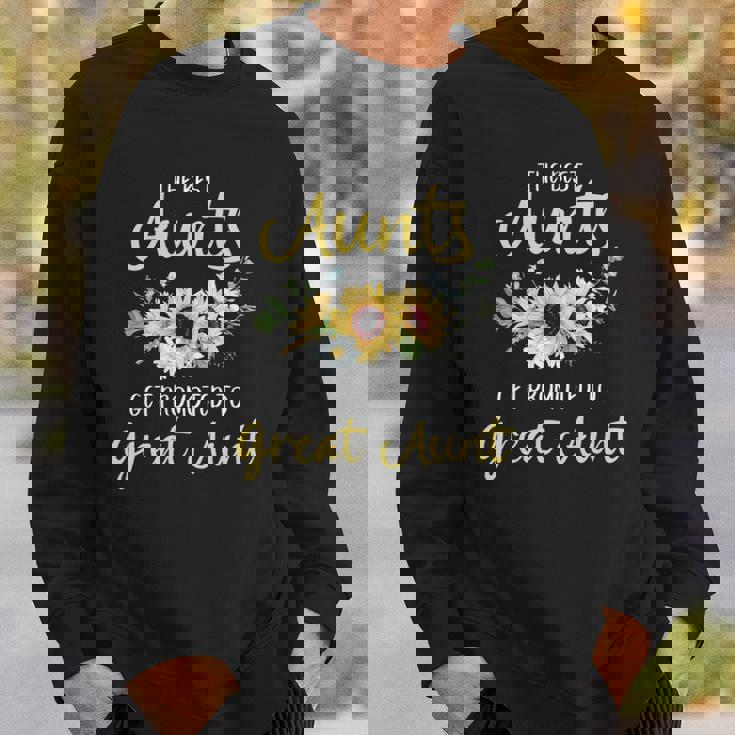 Womens The Best Aunts Get Promoted To Great Aunt New Great Aunt Sweatshirt Gifts for Him