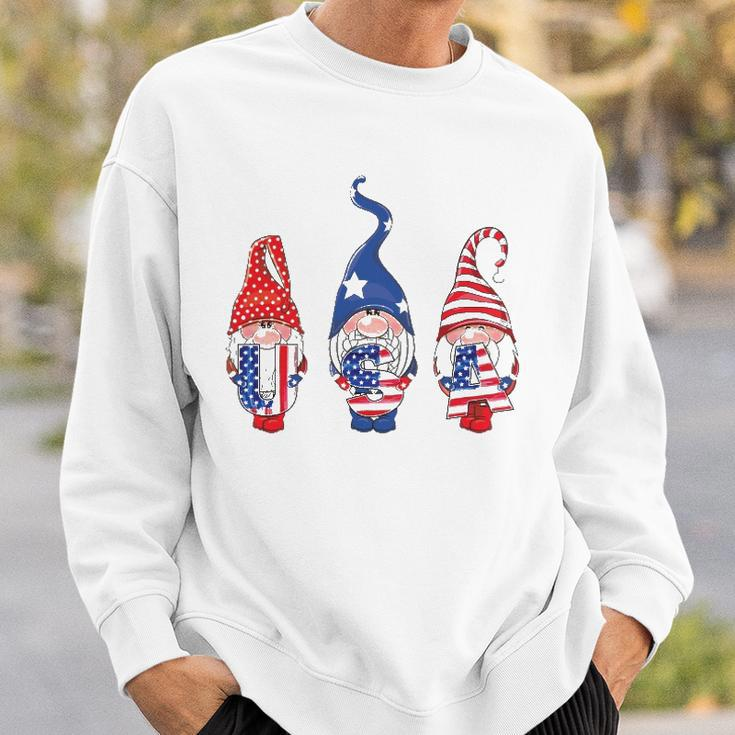 4Th Of July American Flag Gnomes Women Men Girls Boys Kids Sweatshirt Gifts for Him