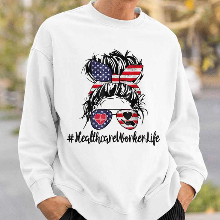 4Th Of July Healthcare Worker Life Nurse Day Cma Cna Funny Sweatshirt Gifts for Him