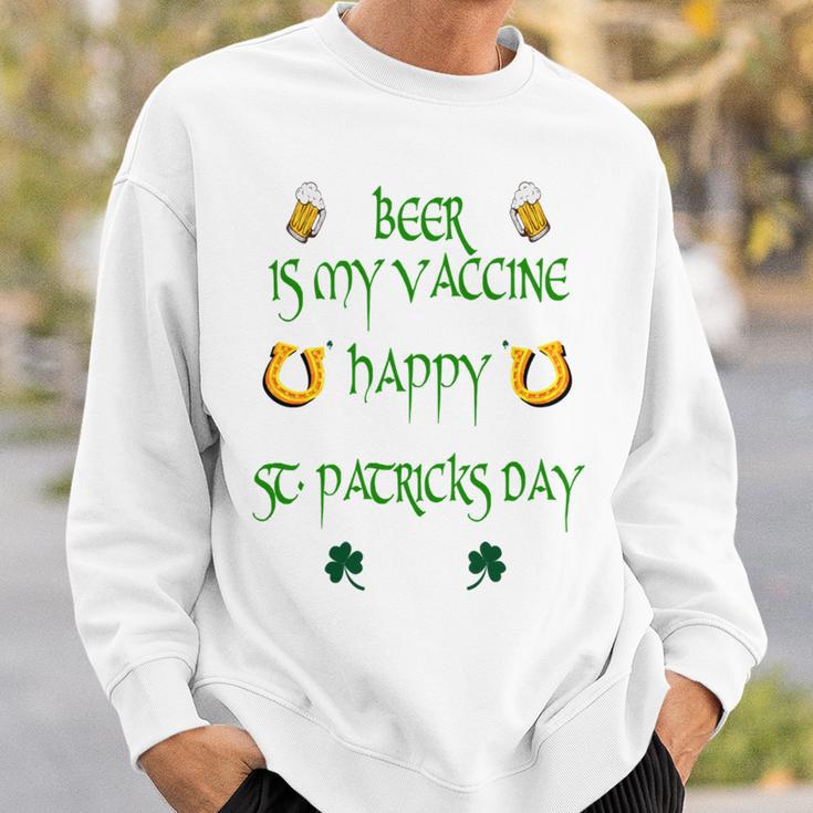 Beer Is My Vaccine Funny St Patricks 608 Shirt Sweatshirt Gifts for Him