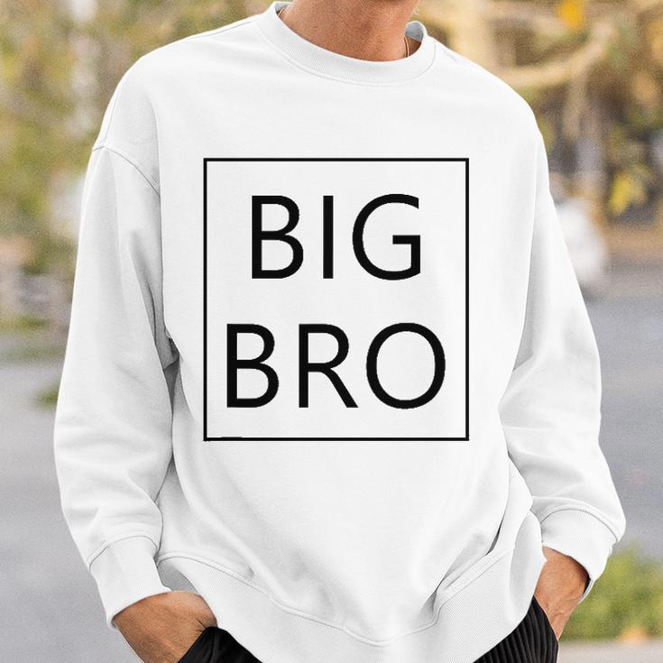 Big Bro Brother Announcement Gifts Dada Mama Family Matching Sweatshirt Gifts for Him