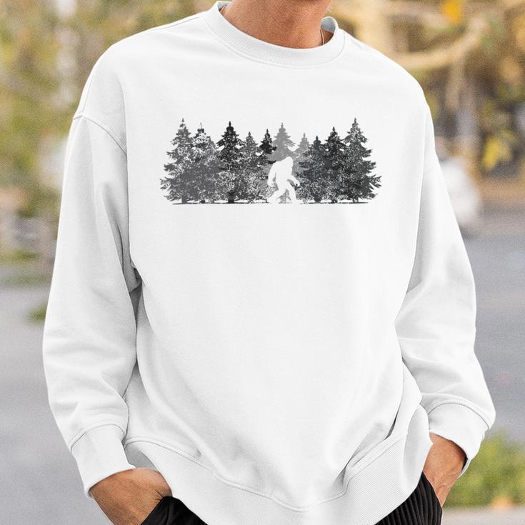 Bigfoot In The Forest Sweatshirt Gifts for Him