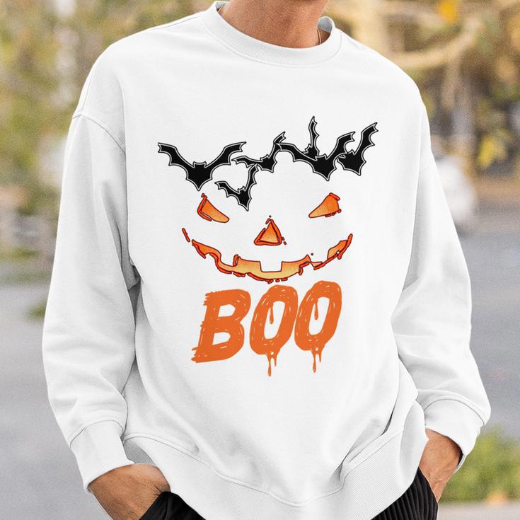 Boo Scary Pumpkin Face Sweatshirt Gifts for Him