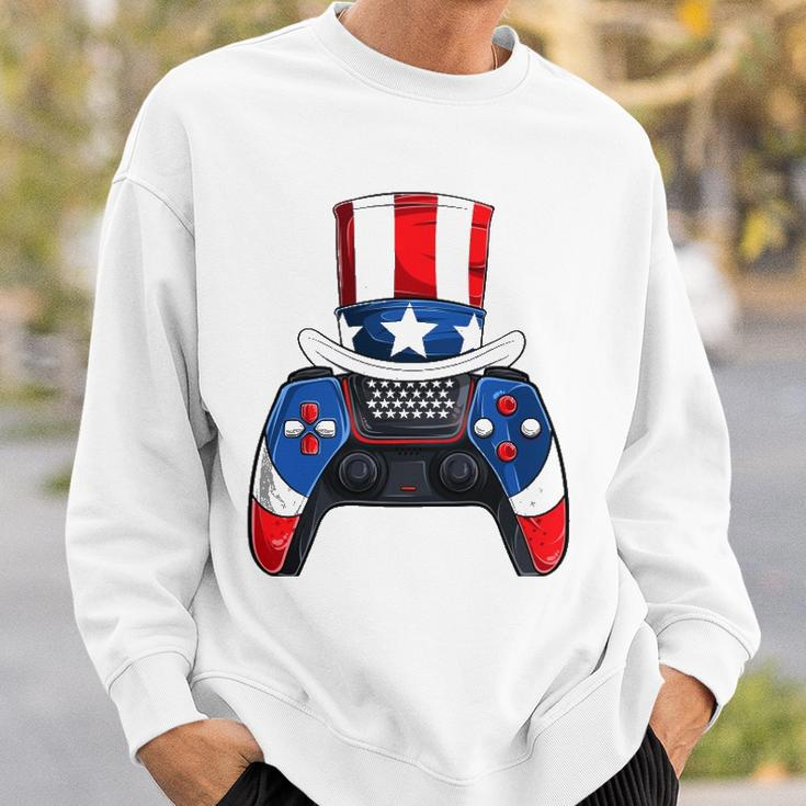 Boy Fourth Of July S American Flag Video Games Kids Sweatshirt Gifts for Him
