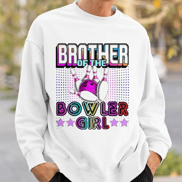 Brother Of The Bowler Girl Matching Family Bowling Birthday Sweatshirt Gifts for Him