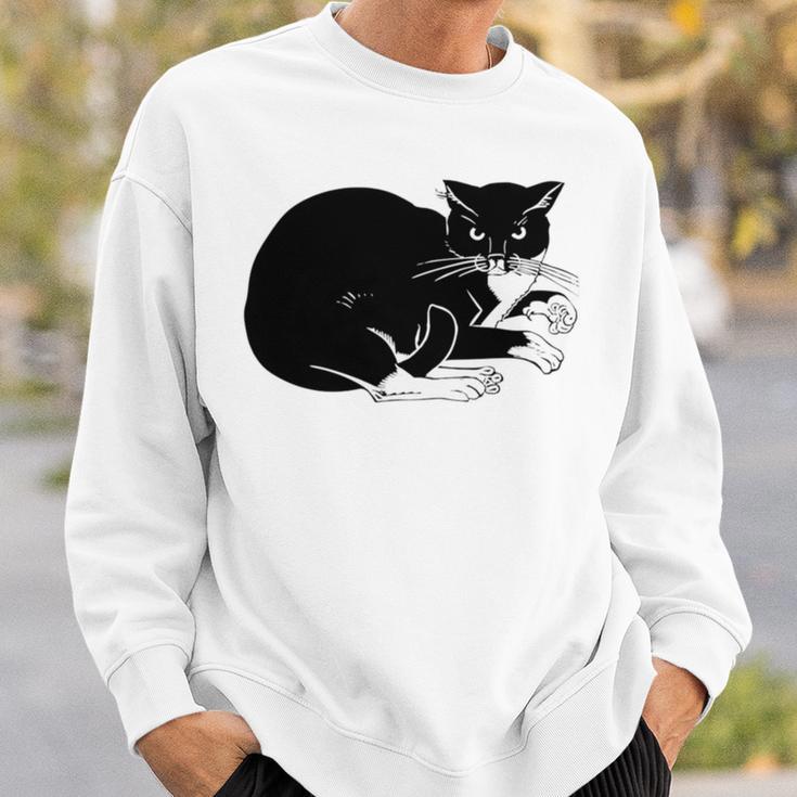 Cat Cut Cat Cat Lovers Black Cat Funny Cat Birthday Cat Gift Cat Danger Kitty V3 Sweatshirt Gifts for Him