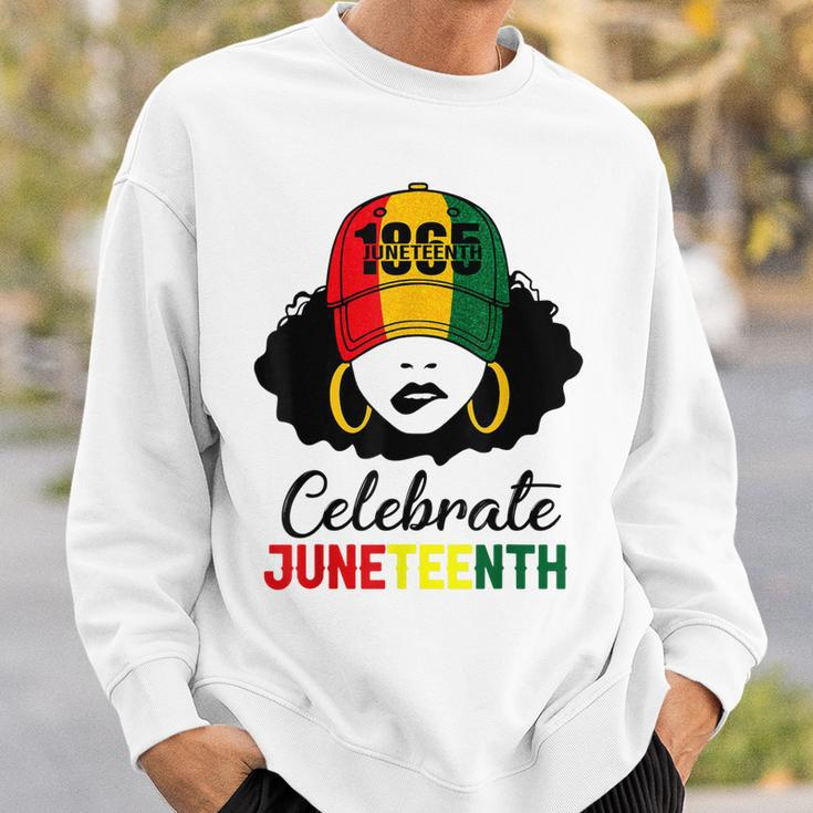 Celebrate Junenth 1865 Black Girl Magic Melanin Women Sweatshirt Gifts for Him