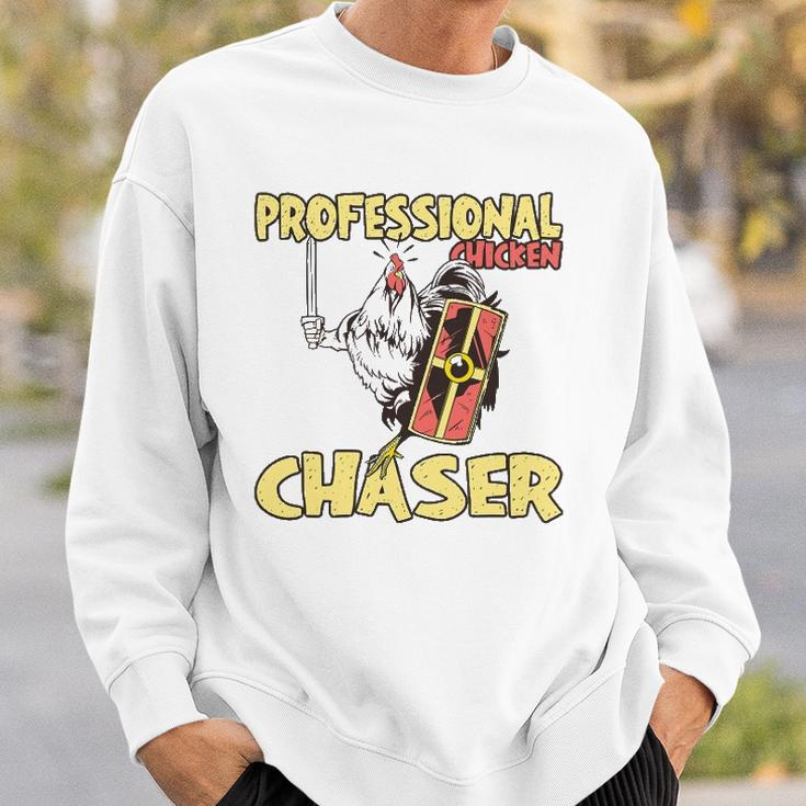 Chicken Farmer Professional Chicken Chaser Sweatshirt Gifts for Him