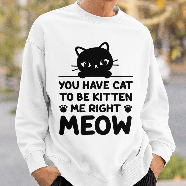 Cute Cat Lover Youve Got To Be Kitten Me Sweatshirt Gifts for Him