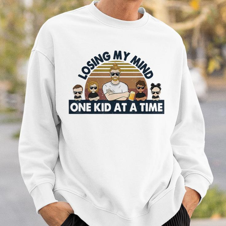 Dad Losing My Mind One Kid At A Time Sweatshirt Gifts for Him