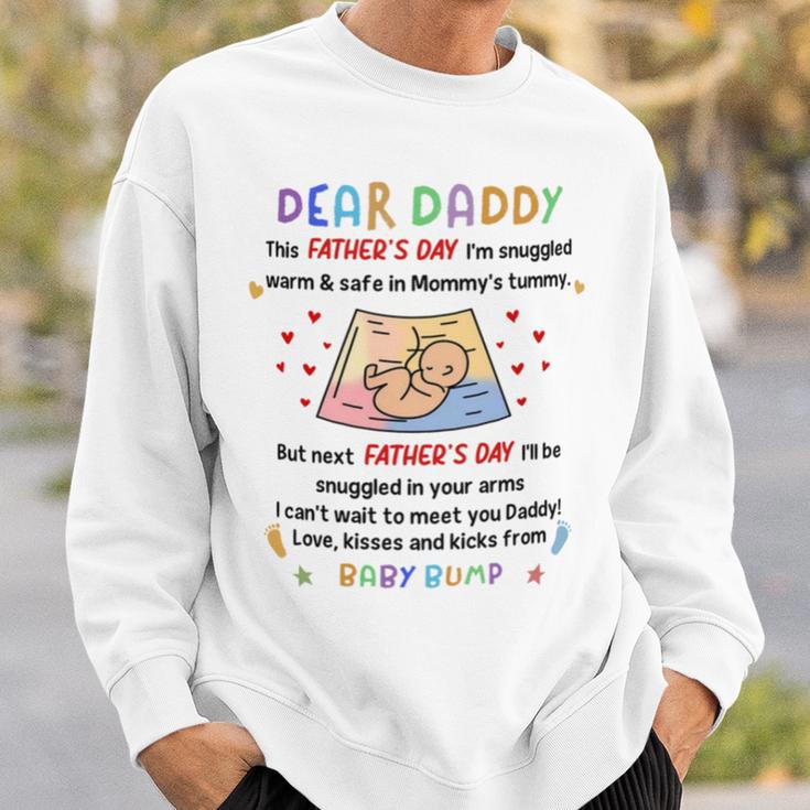 Dear Daddy I Cant Wait To Meet You Baby Bump Mug Sweatshirt Gifts for Him