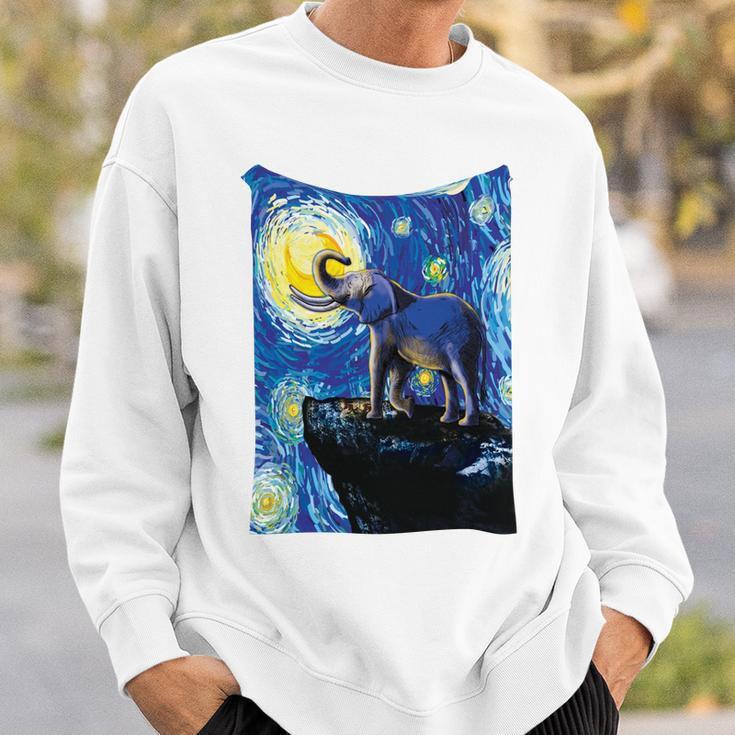 Elephant - Moon Night Sky Sweatshirt Gifts for Him