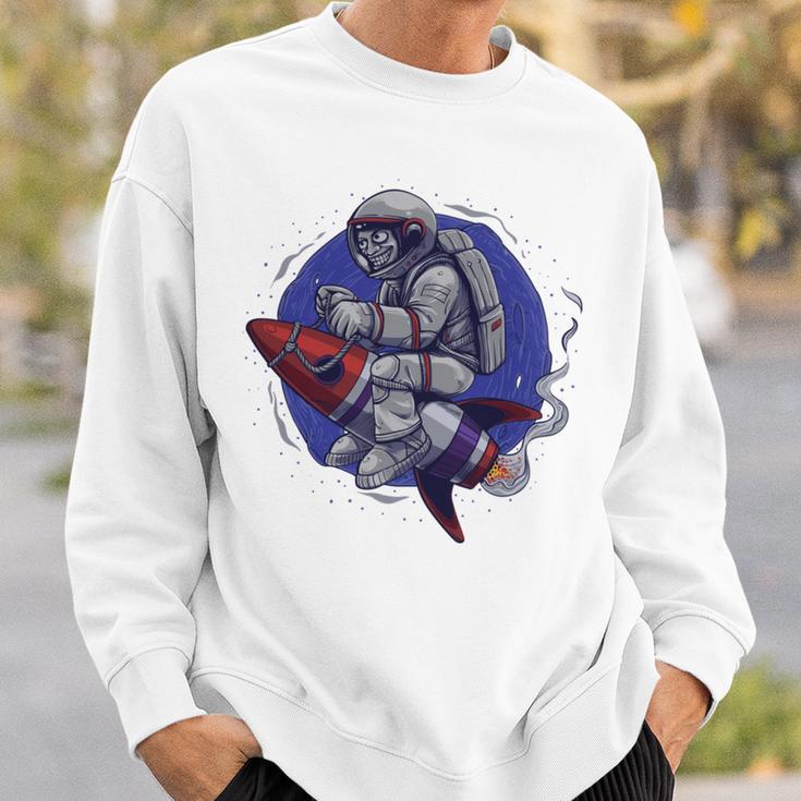 Funny Astronaut Monkey V4 Sweatshirt Gifts for Him