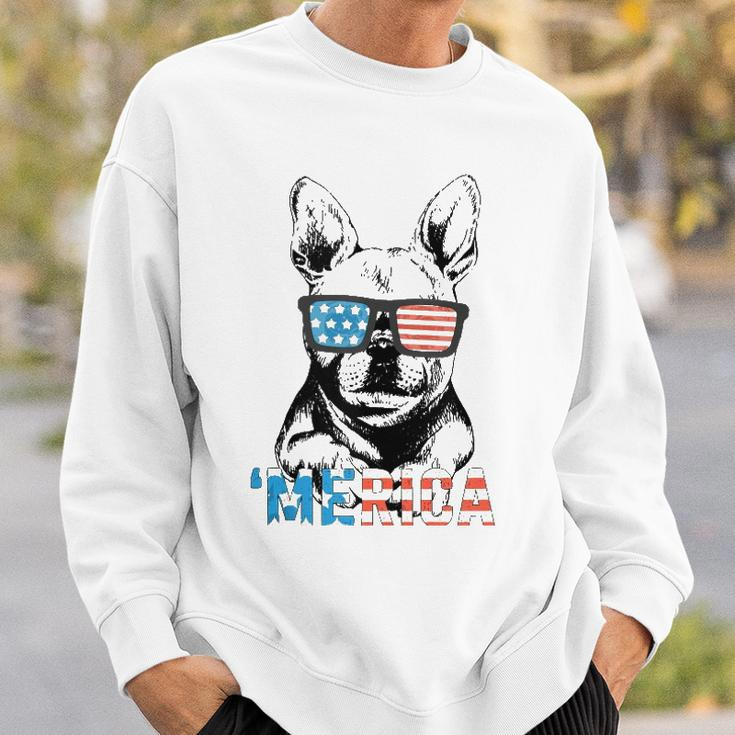 Funny Frenchie Merica Gift Boys Girls Dog Lover 4Th July Sweatshirt Gifts for Him