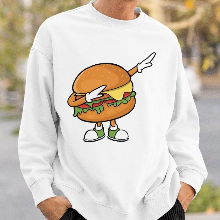 Funny Hamburger Art Men Women Cheeseburger Meat Eater Sweatshirt Gifts for Him