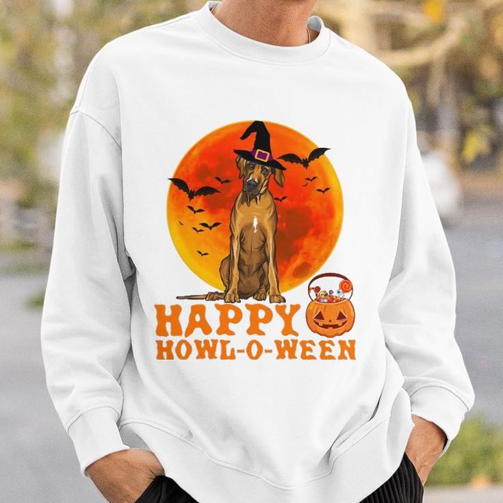 Funny Rhodesian Ridgeback Dog Halloween Happy Howl-O-Ween Sweatshirt Gifts for Him