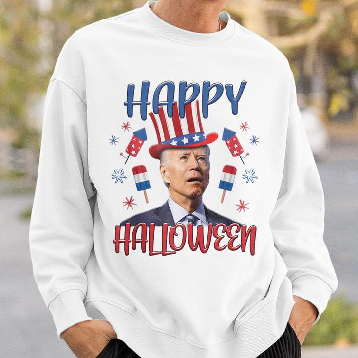 Halloween Funny Happy 4Th Of July Anti Joe Biden Men Women Sweatshirt Gifts for Him