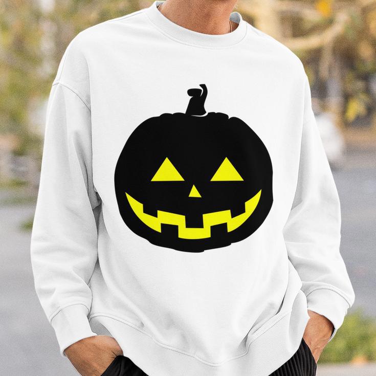 Happy Halloween Scary Black Pumpkin Pattern Sweatshirt Gifts for Him