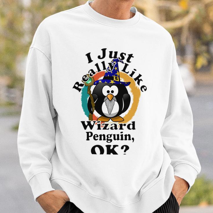 I Really Like Wizard Penguin Ok Sweatshirt Gifts for Him