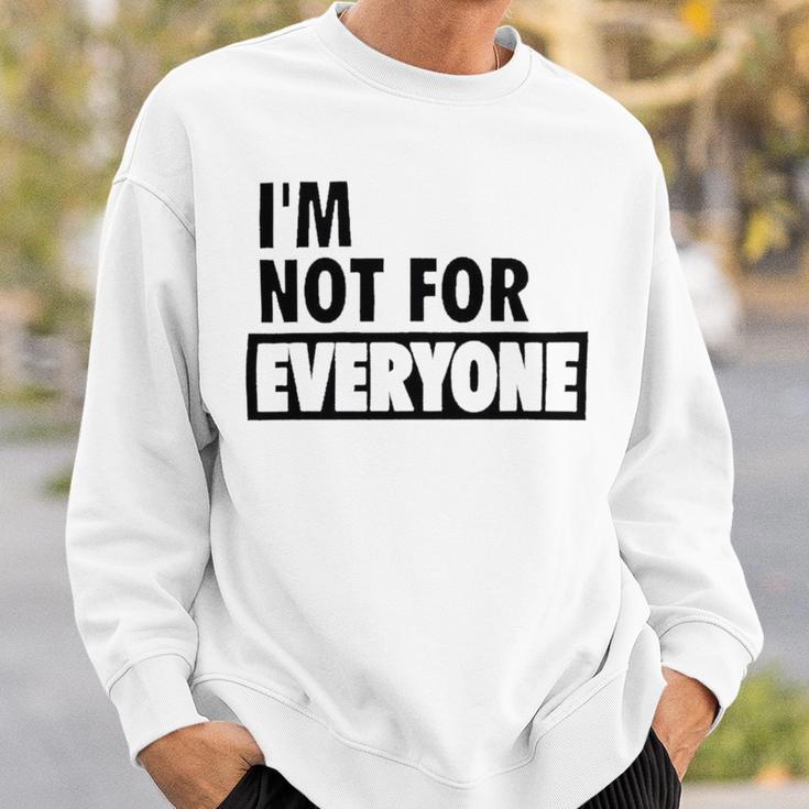 Im Not For Everyone Shirts For Women Funny Saying Sarcastic Novelty Letter Graphic Print Ca Sweatshirt Gifts for Him