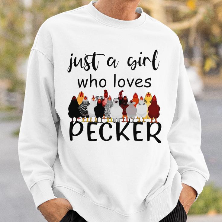 Just A Girl Who Loves Peckers 861 Shirt Sweatshirt Gifts for Him