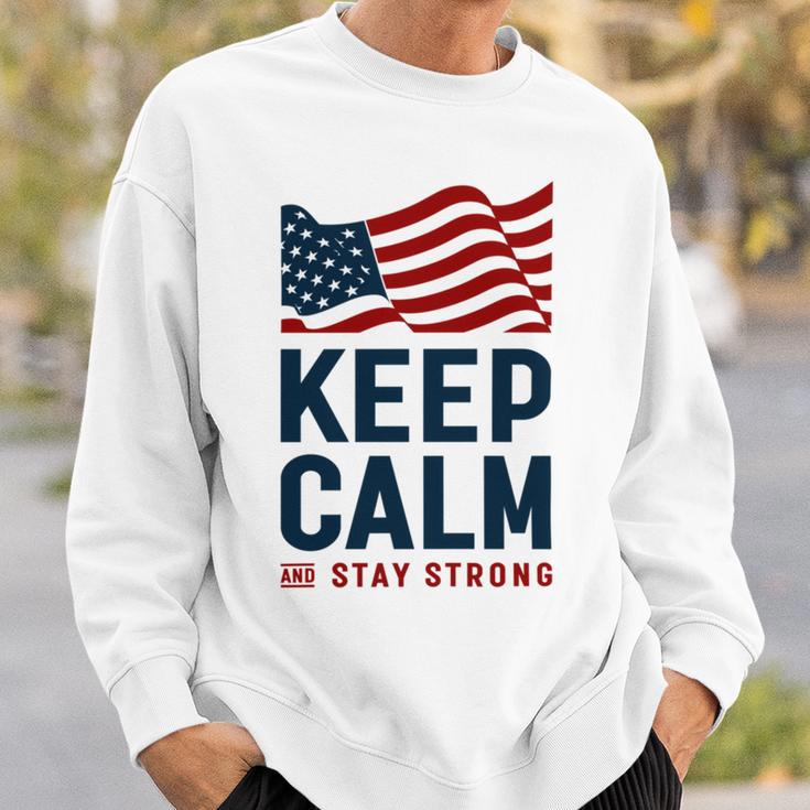 Keep Calm And Stay Strong Tshirt American Tshirt United State Of America Sweatshirt Gifts for Him