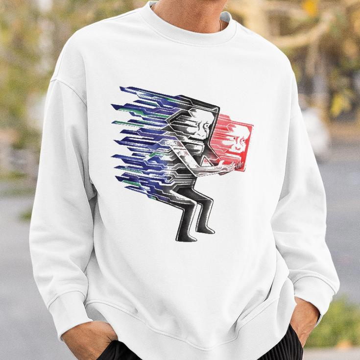 Loss Of Self Funny Two-Faced Person Sweatshirt Gifts for Him