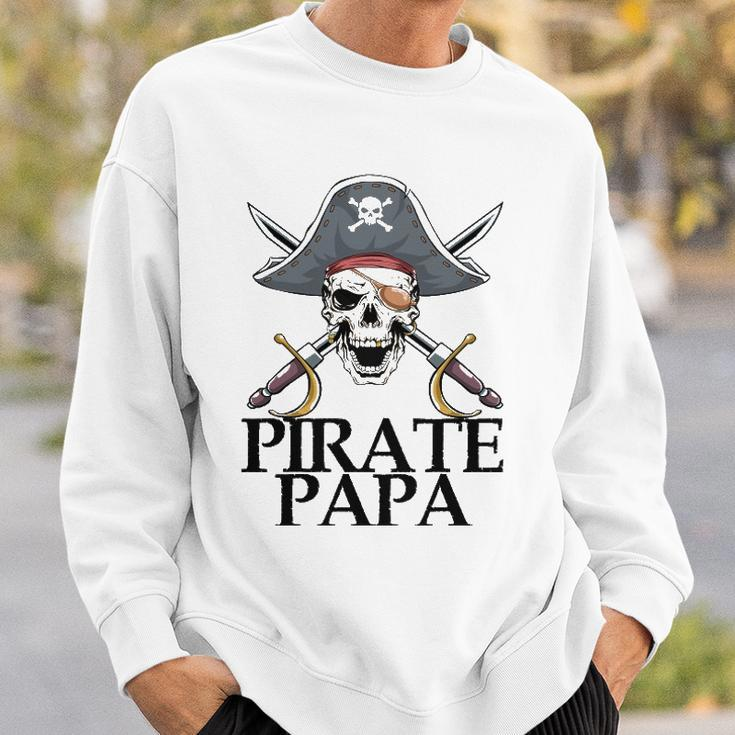 Mens Pirate Papa Captain Sword Gift Funny Halloween Sweatshirt Gifts for Him