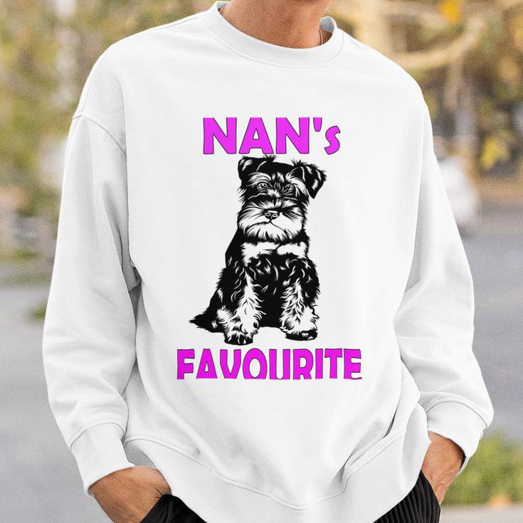 Miniature Schnauzer At Home Nans Favourite Multi Tasking Dog Sweatshirt Gifts for Him