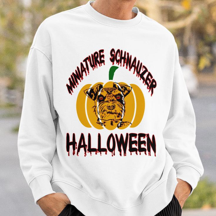 Miniature Schnauzer Halloween On All Hallows Night Sweatshirt Gifts for Him