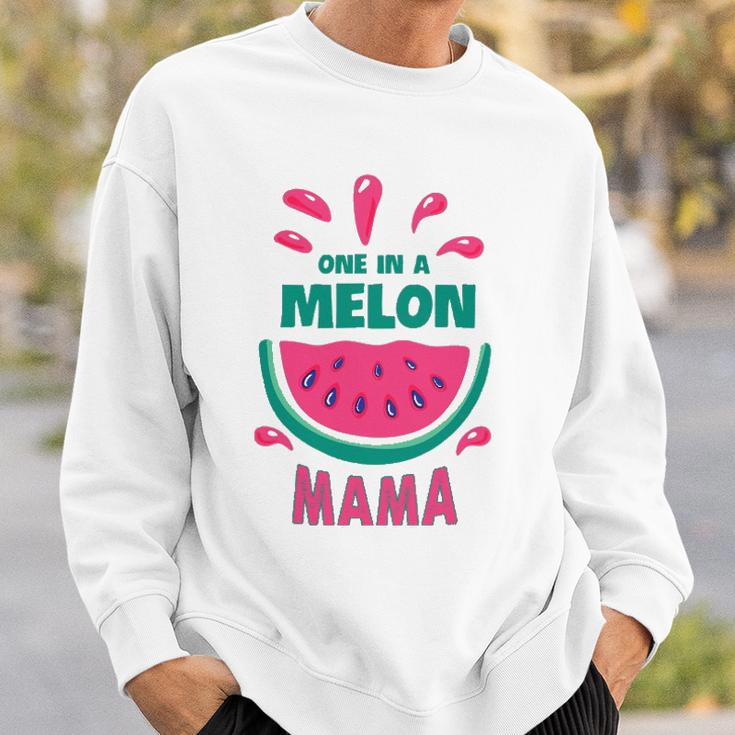 One In A Melon Mama Watermelon Funny Family Matching Mothers Day Sweatshirt Gifts for Him