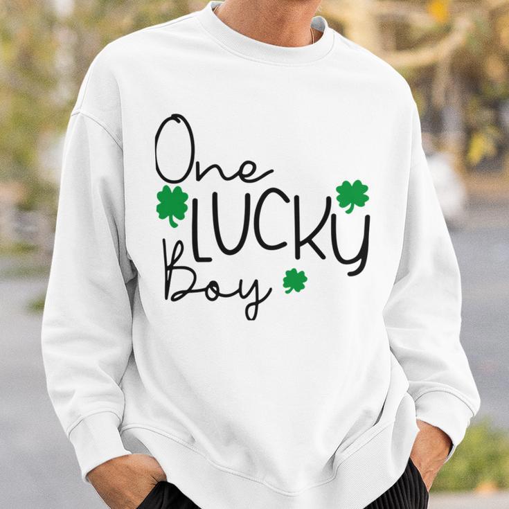 One Lucky Boy Funny St Patrick Day Sweatshirt Gifts for Him