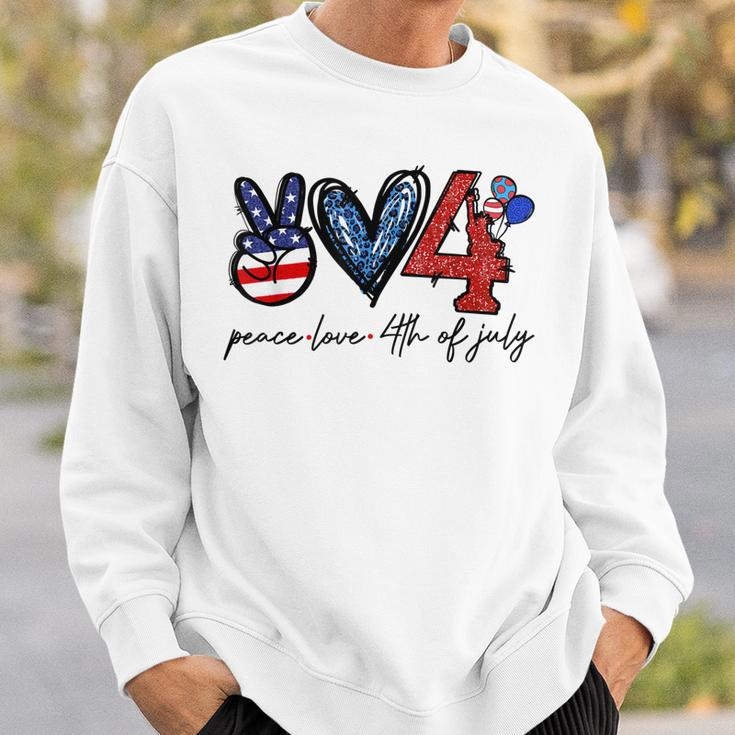 Peace Love Freedom 4Th Of July Independence Day Sweatshirt Gifts for Him