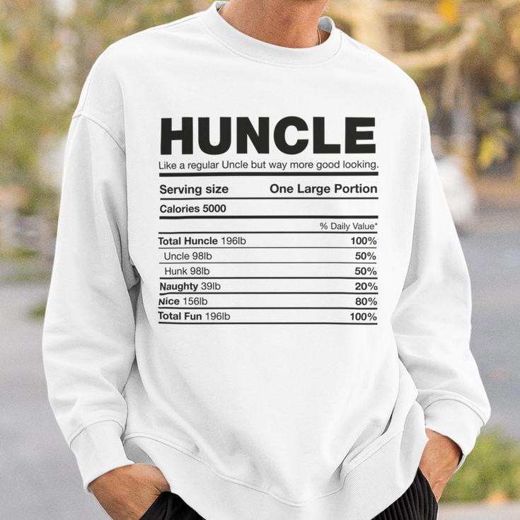 Premium Huncle Like A Regular Uncle But Way More Good Looking Nutrition Chart Sweatshirt Gifts for Him