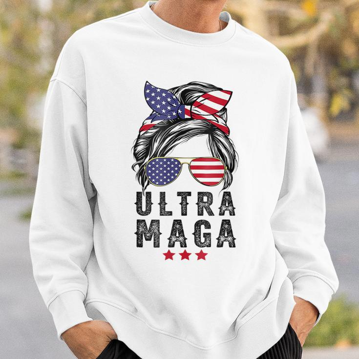 Pro Trump Ultra Mega Messy Bun V2 Sweatshirt Gifts for Him