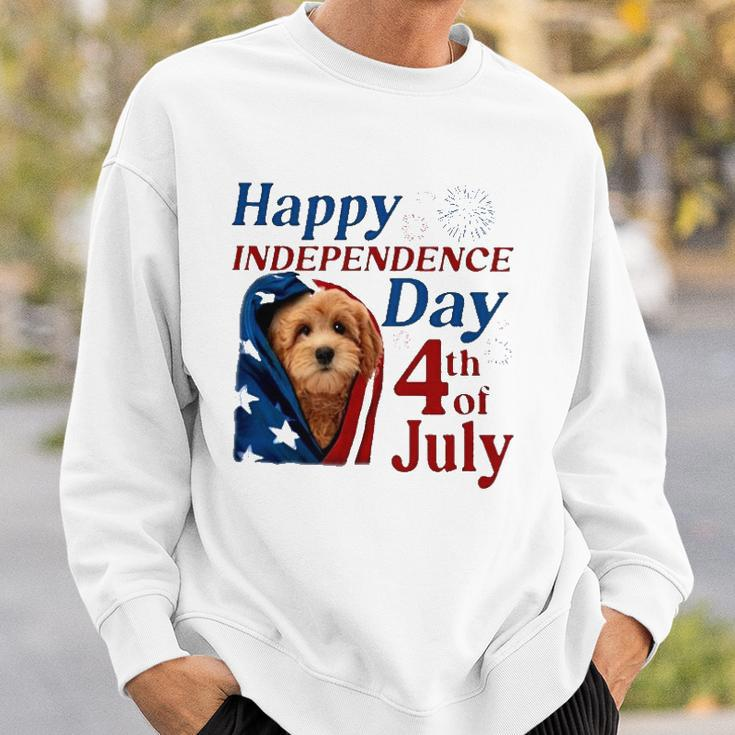 Red Goldendoodle Happy Independence Day 4Th Of July American Flag Sweatshirt Gifts for Him