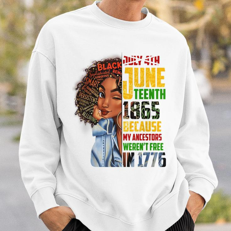 Remembering My Ancestors Junenth Black Freedom 1865 Gift Sweatshirt Gifts for Him