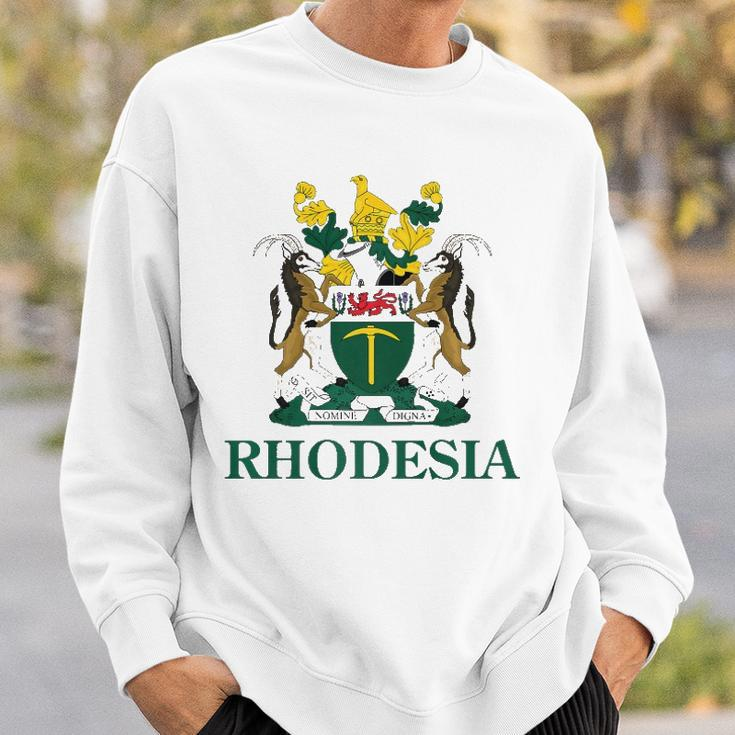 Rhodesia Coat Of Arms Zimbabwe Funny South Africa Pride Gift Sweatshirt Gifts for Him