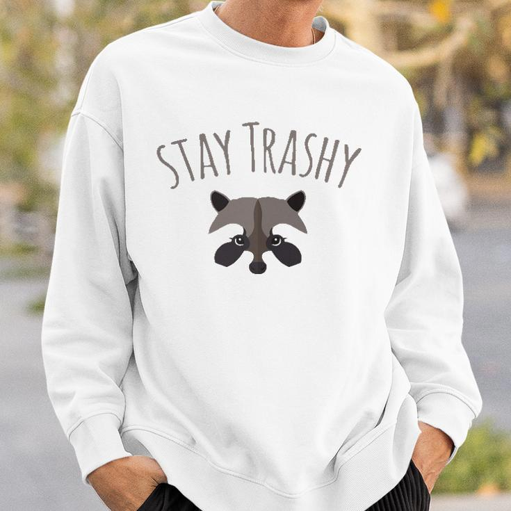 Stay Trashy Racoon Trash Panda Lover Gift Sweatshirt Gifts for Him