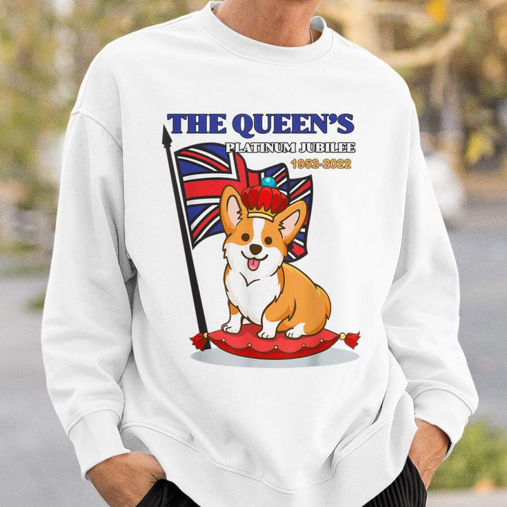 The Queen’S Platinum Jubilee 1952-2022 Corgi Union Jack Sweatshirt Gifts for Him