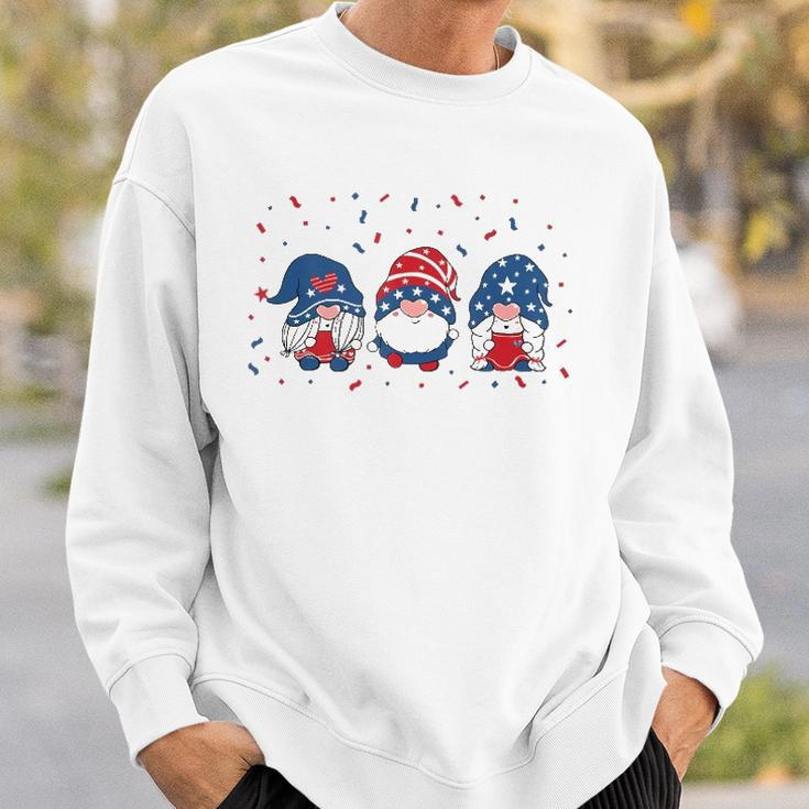 Three Gnomes Celebrating Independence Usa Day 4Th Of July Sweatshirt Gifts for Him