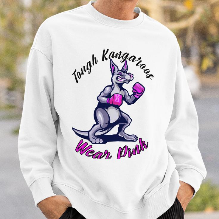 Tough Kangaroos Wear Pink In Support Of Breast Cancer Awareness Sweatshirt Gifts for Him