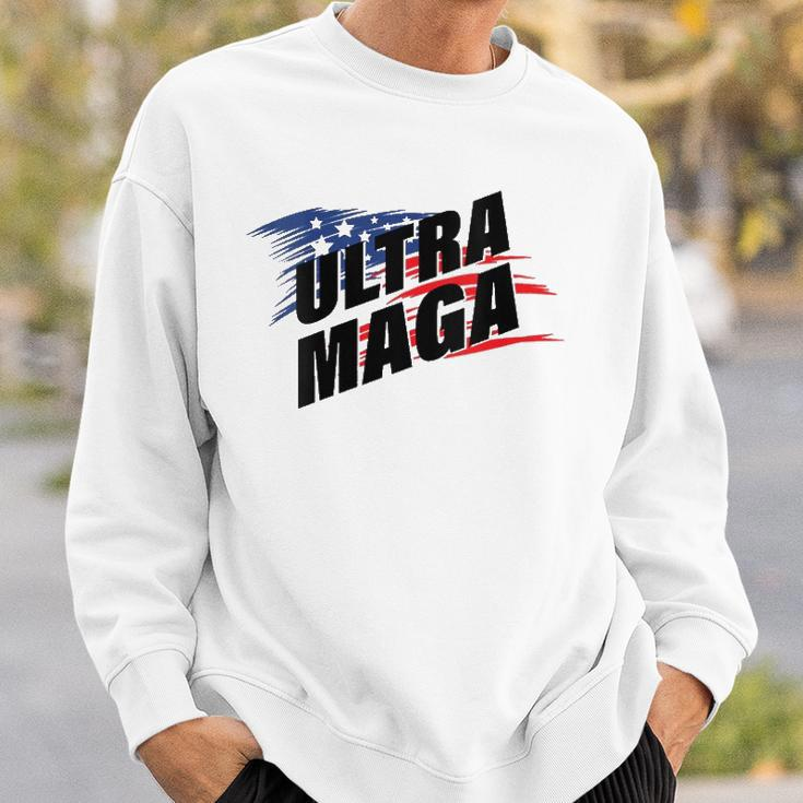 Womens Ultra Maga Pro American Pro Freedom Ultra-Maga Ultra Mega Pro Trump Sweatshirt Gifts for Him