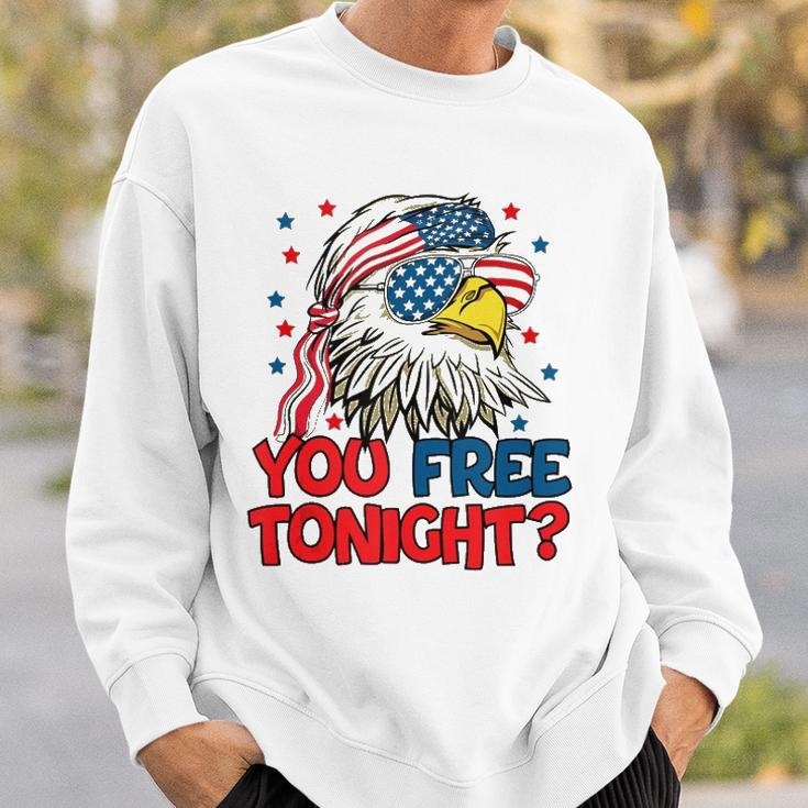 You Free Tonight Bald Eagle Mullet American Flag 4Th Of July V2 Sweatshirt Gifts for Him