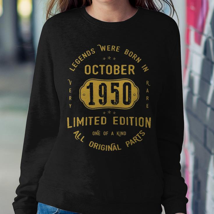 1950 October Birthday Gift 1950 October Limited Edition Sweatshirt Gifts for Her