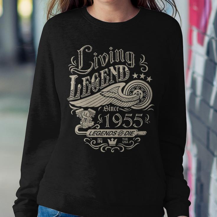 1955 Birthday Living Legend Since 1955 Sweatshirt Gifts for Her