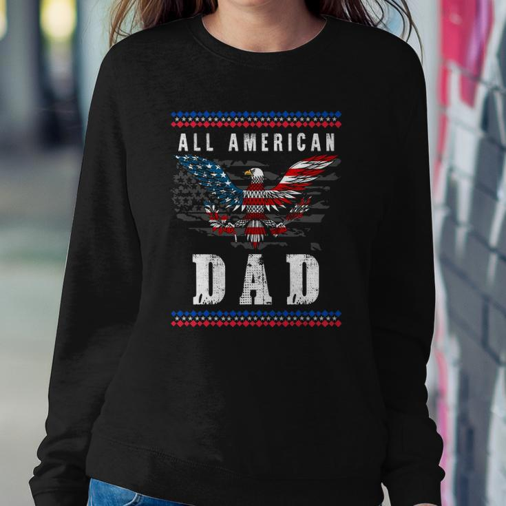 4Th Of July American Flag Dad Sweatshirt Gifts for Her