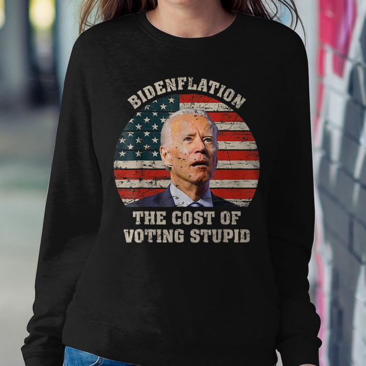4Th Of July Bidenflation The Cost Of Voting Stupid Biden Sweatshirt Gifts for Her
