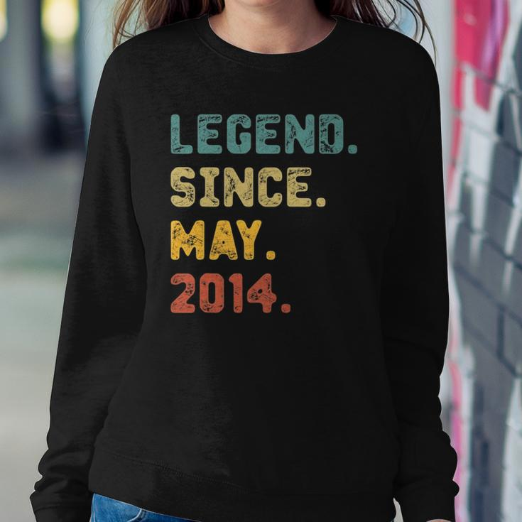 8 Years Old Gifts Legend Since May 2014 8Th Birthday Sweatshirt Gifts for Her