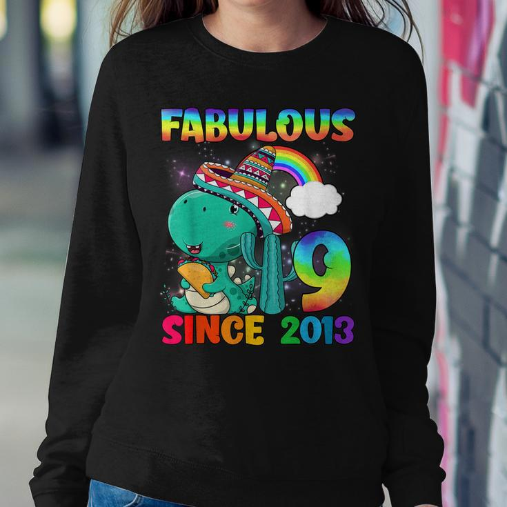 9 Years OldRex 9Th Birthday Dinosaur Girls Since 2013 Sweatshirt Gifts for Her